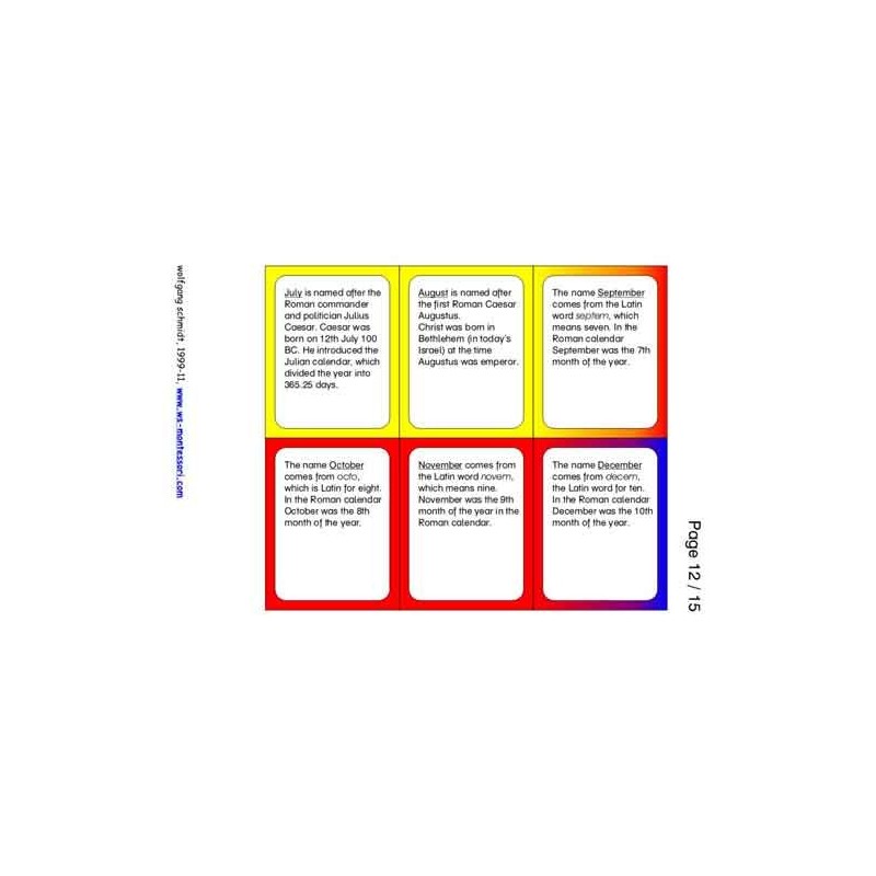 The Calendar (Dieser Artikel ist auch in deutsch erhältlich)