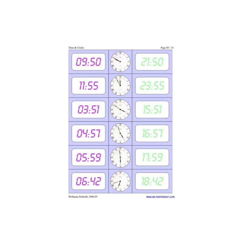 Time & Clocks	 (Dieser Artikel ist auch in deutsch erhältlich)