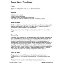 Time & Clocks	 (Dieser Artikel ist auch in deutsch erhältlich)