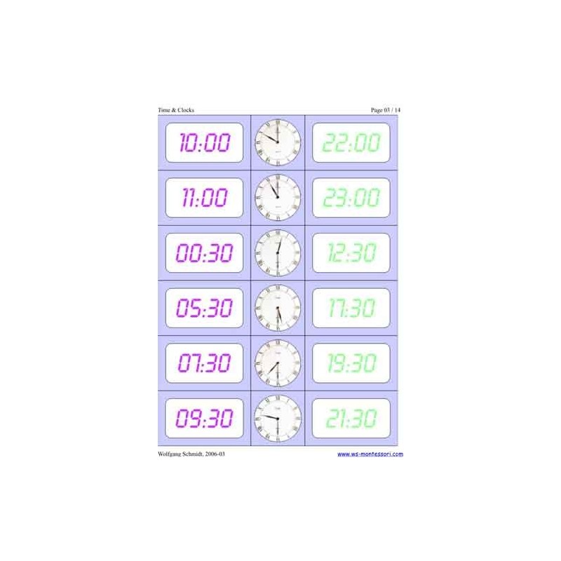 Time & Clocks	 (Dieser Artikel ist auch in deutsch erhältlich)