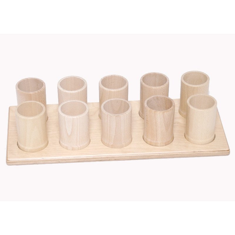 Aufsteller mit 10 Bleistiftständern 9/6 cm Natur Aufsteller mit 10 Bleistiftständern 9/6 cm Natur