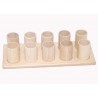 Aufsteller mit 10 Bleistiftständern 9/6 cm Natur Aufsteller mit 10 Bleistiftständern 9/6 cm Natur