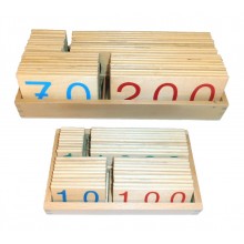 Large Number Cards - Wood