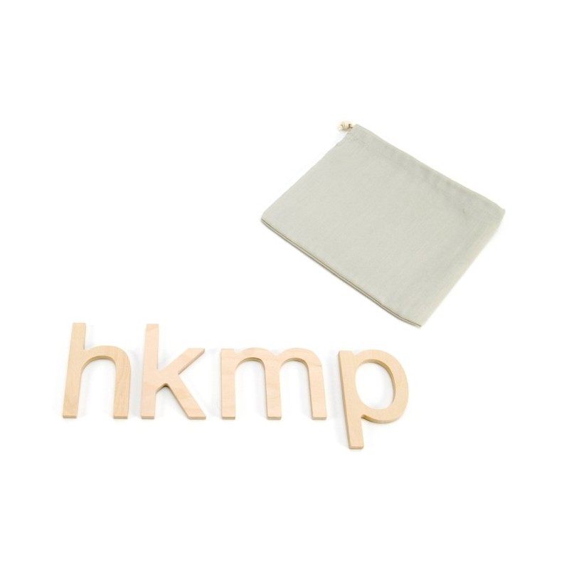 Plywood lower case letters printed nature Plywood lower case letters printed nature