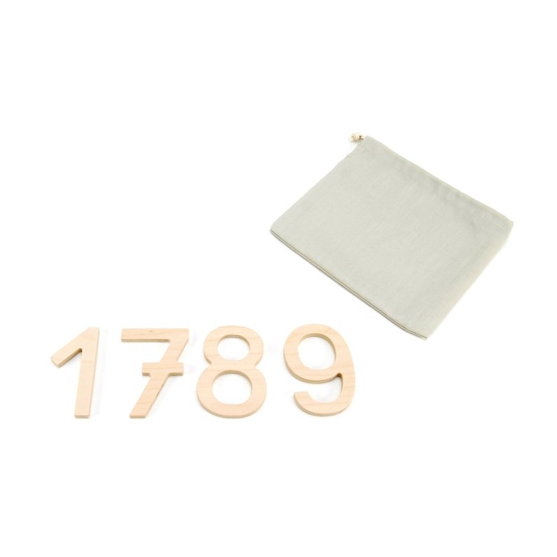 Plywood digits printed nature