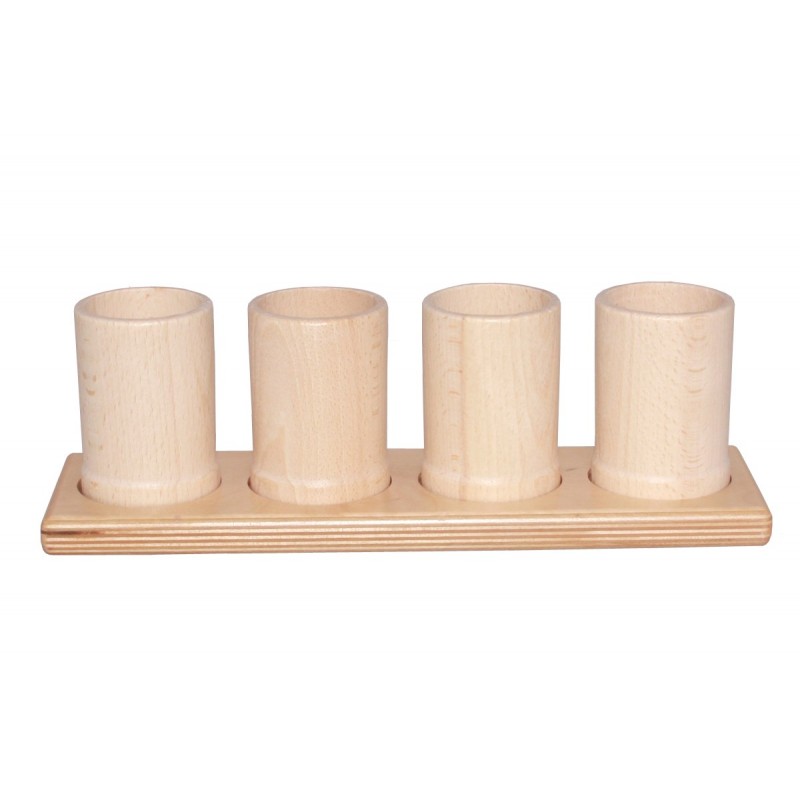 Aufsteller mit 4 Bleistiftständern 9/ 6 cm Natur Aufsteller mit 4 Bleistiftständern 9/ 6 cm Natur