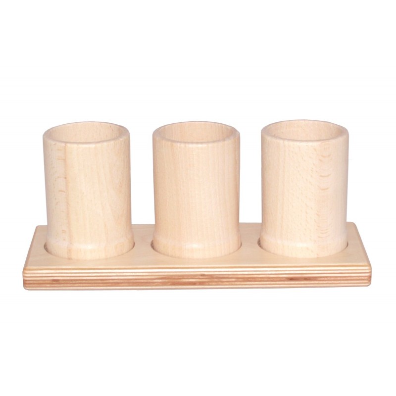 Lišta s 3 prírodnými stojanmi na farbičky Lišta s 3 prírodnými stojanmi na farbičky