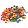 WOOD CHIPS COLORFUL 25 mm round WOOD CHIPS COLORFUL 25 mm round
