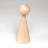 Wooden cone 16 cm lacquered Wooden cone 16 cm lacquered