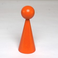 Wooden cone 16 cm lacquered