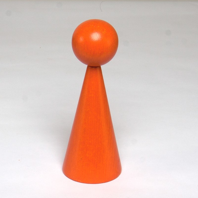 Wooden cone 16 cm lacquered Wooden cone 16 cm lacquered