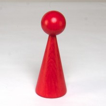 Wooden cone 16 cm lacquered