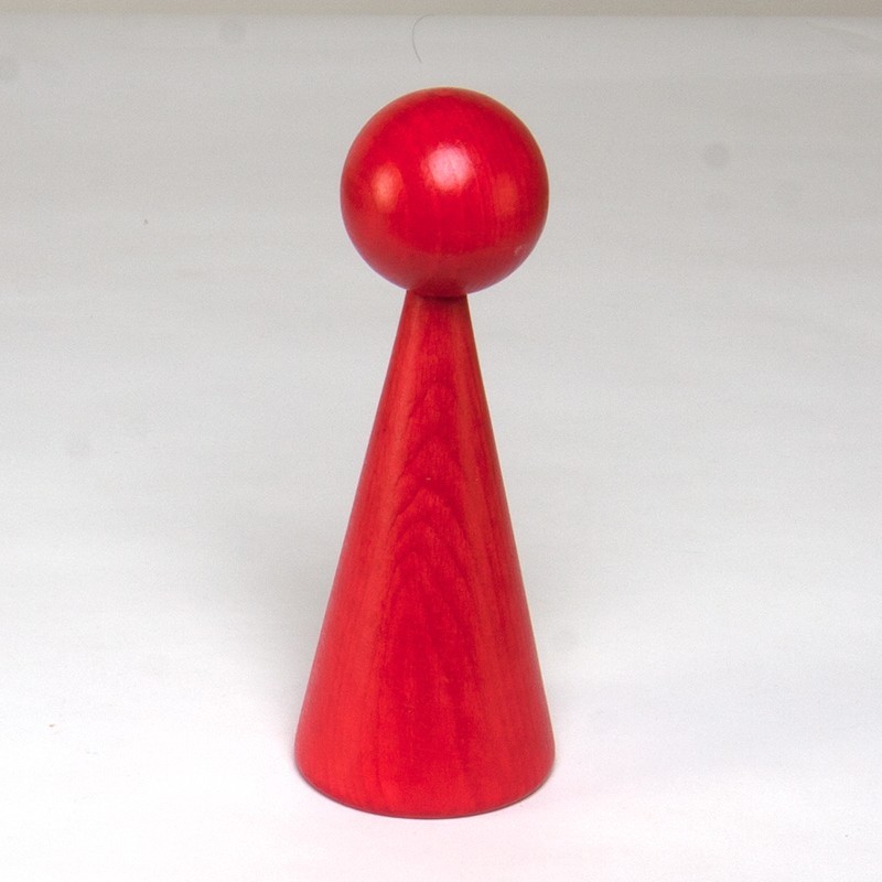 Wooden cone 16 cm lacquered Wooden cone 16 cm lacquered