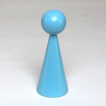 Wooden cone 16 cm lacquered