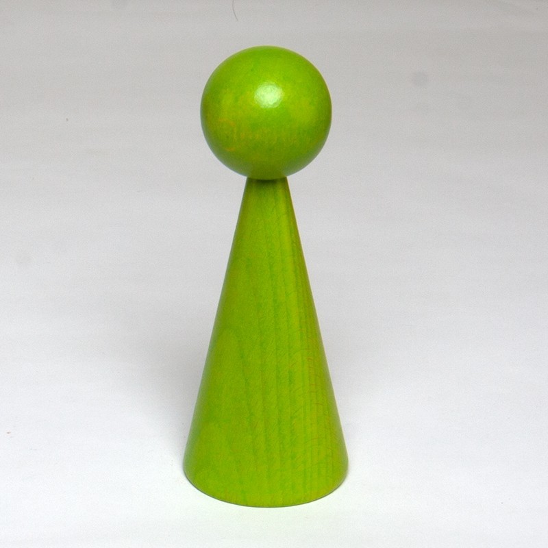 1 HOLZkegel 16 cm Lackiert 1 HOLZkegel 16 cm Lackiert