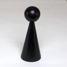 Wooden cone 16 cm lacquered