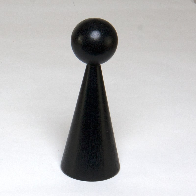 Wooden cone 16 cm lacquered Wooden cone 16 cm lacquered