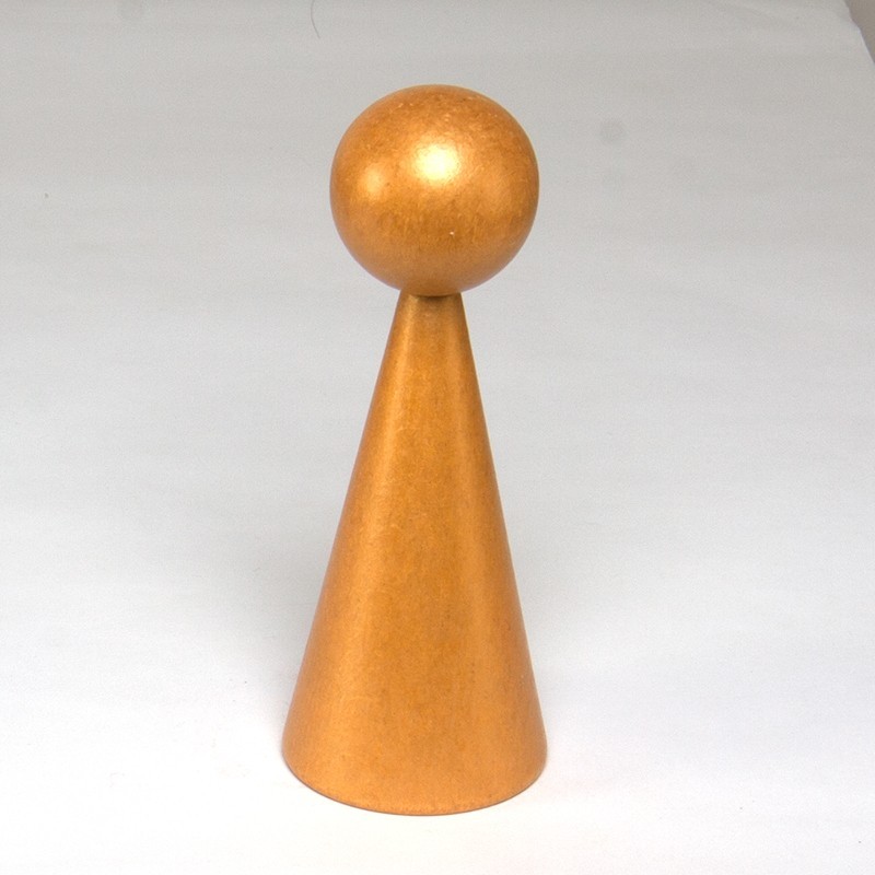 1 HOLZkegel 16 cm Lackiert 1 HOLZkegel 16 cm Lackiert