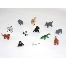 Set of zoo animals
