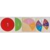 Bruchrechenkreise in Montessorifarben Bruchrechenkreise in Montessorifarben