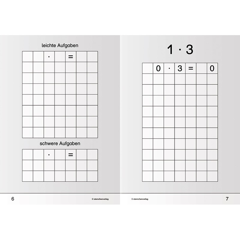 My multiplication booklet My multiplication booklet