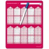 The small multiplication table + pen The small multiplication table + pen