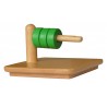discs on horizontal dowel