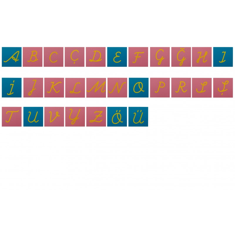 Sandpapierbuchstaben GROSSBUCHSTABEN TÜRKISCH Sandpapierbuchstaben GROSSBUCHSTABEN TÜRKISCH