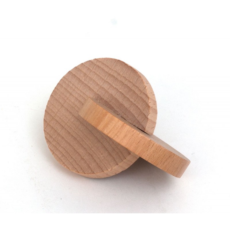 interlocking wooden discs