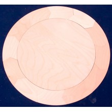 Wooden tablets circle 12 pieces