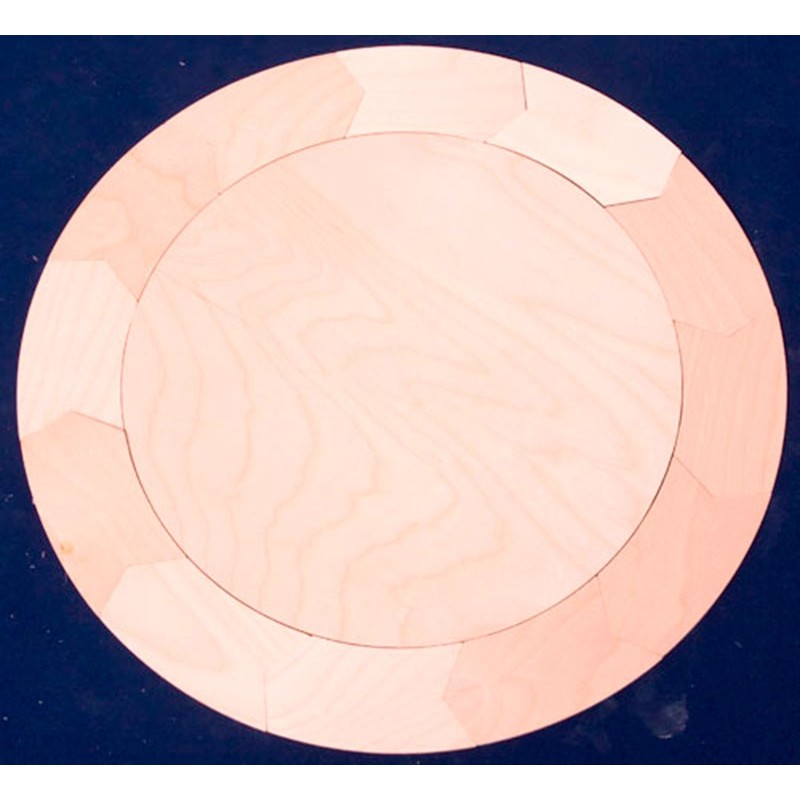 Wooden tablets circle 12 pieces Wooden tablets circle 12 pieces