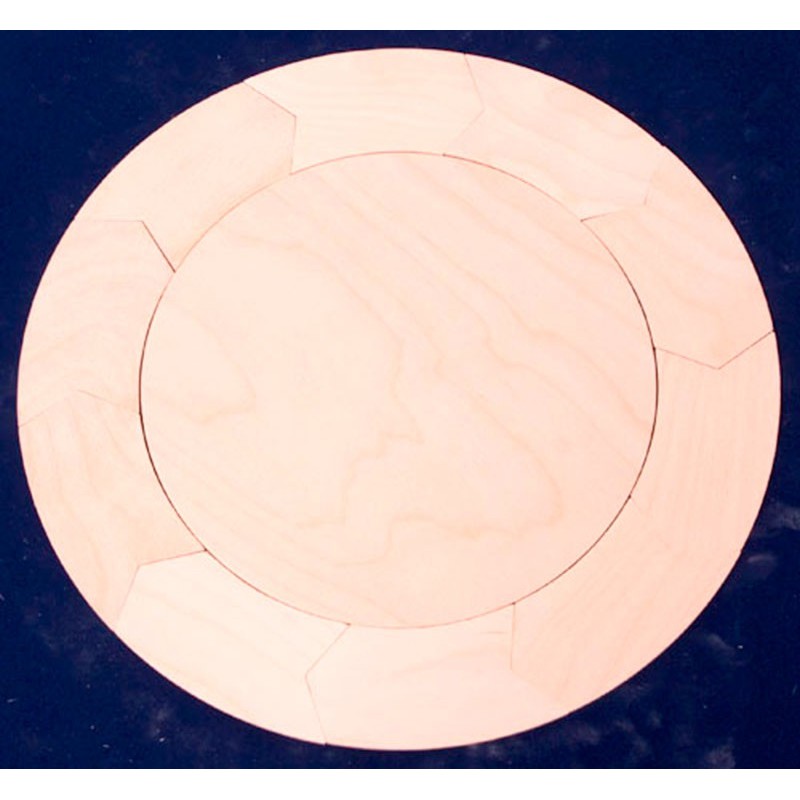 Wooden tablets circle 10 pieces Wooden tablets circle 10 pieces