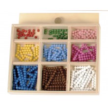 Perlenstäbchen für die Gr. Multiplikation 8mm Holzperlen
