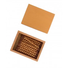 Kasten mit 45 goldenen Perlenstäbchen in BOX LOSE PERLEN