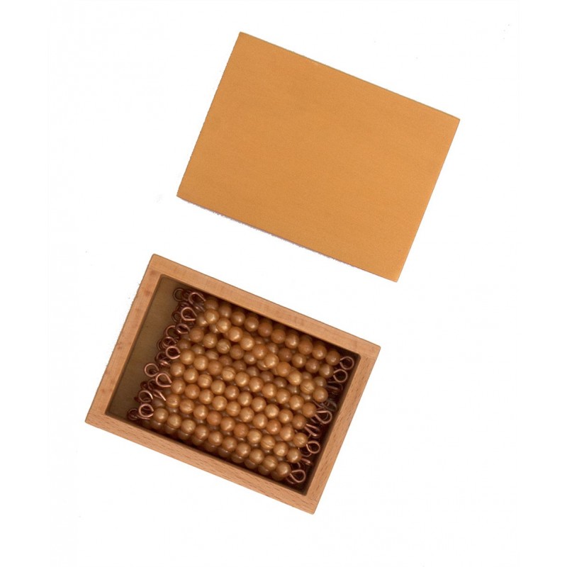 Kasten mit 45 goldenen Perlenstäbchen in BOX LOSE PERLEN Kasten mit 45 goldenen Perlenstäbchen in BOX LOSE PERLEN