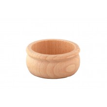 WOODEN bowl of tulip shape nature