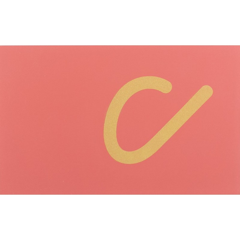 Sandpaper letters Simplified initial font