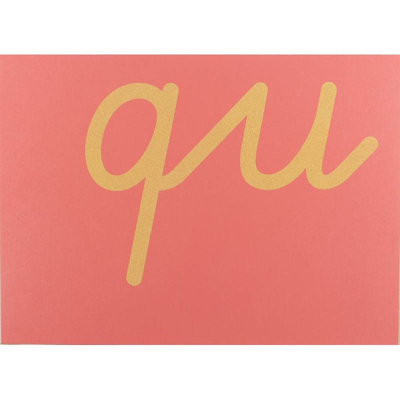 Sandpaper letters Simplified initial font