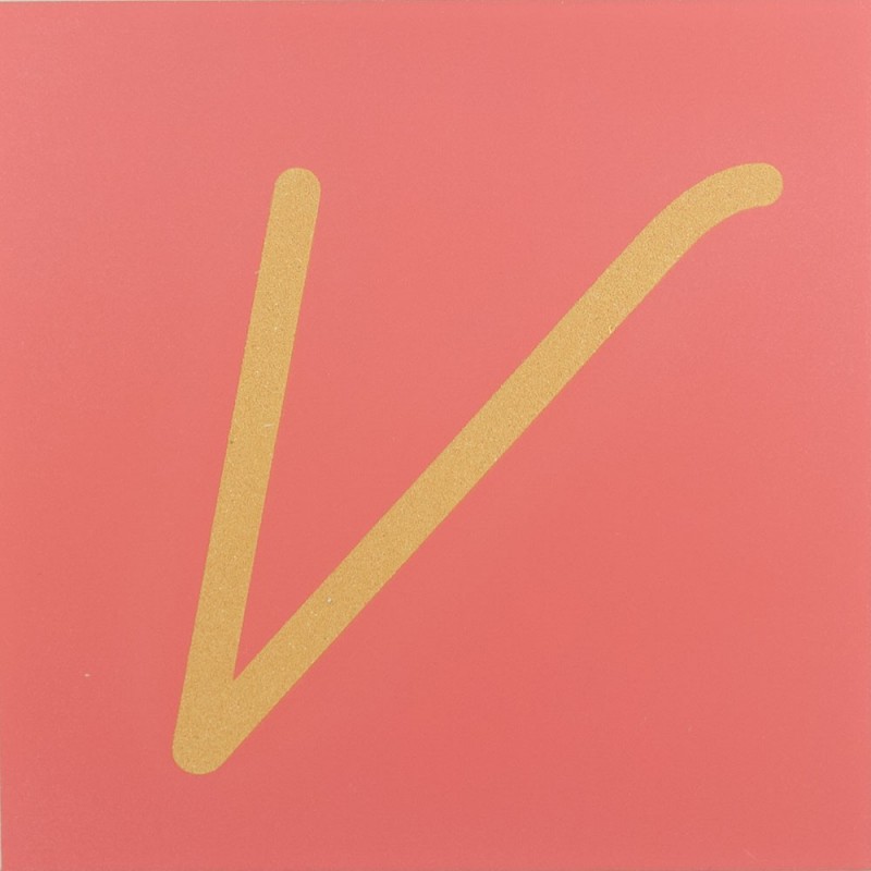 Sandpaper letters SIMPLIFIED initial font UPPERCASE