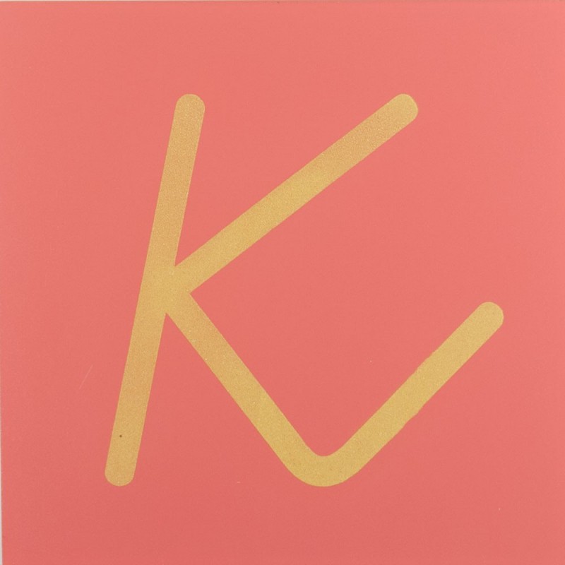 Sandpaper letters SIMPLIFIED initial font UPPERCASE