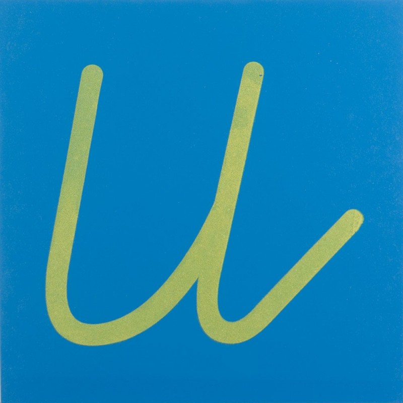 Sandpaper letters SIMPLIFIED initial font UPPERCASE