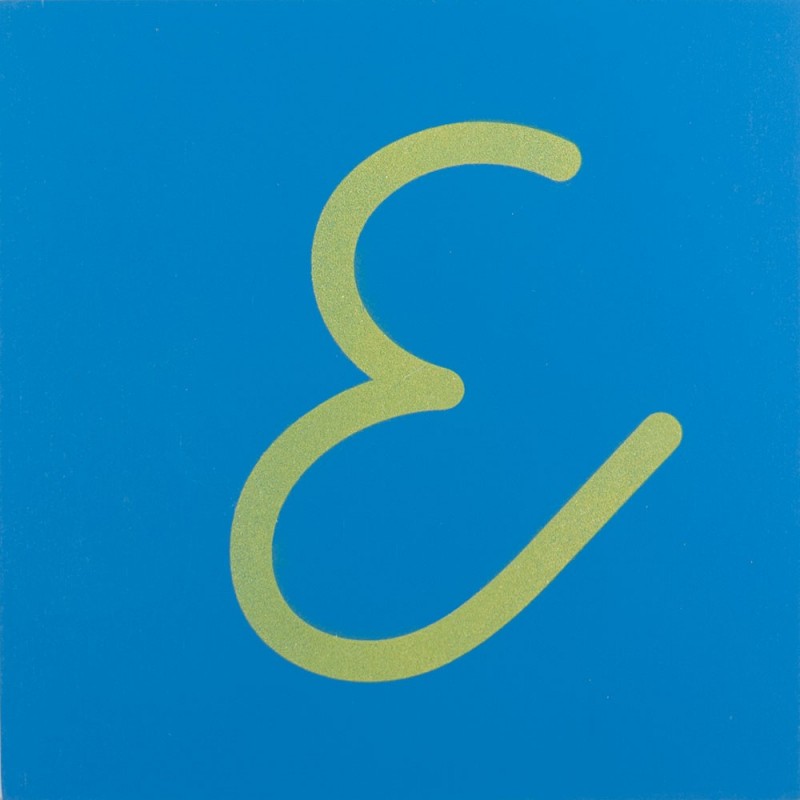 Sandpaper letters SIMPLIFIED initial font UPPERCASE