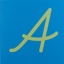 Sandpaper letters SIMPLIFIED initial font UPPERCASE