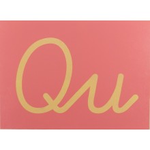 Sandpaper letters SIMPLIFIED initial font UPPERCASE