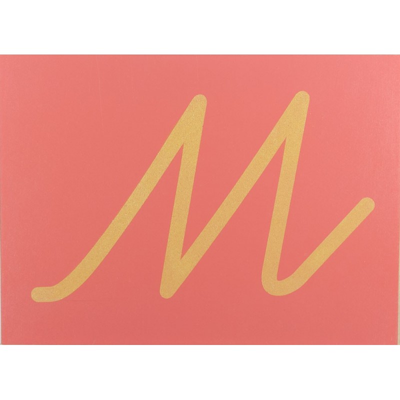 Sandpaper letters SIMPLIFIED initial font UPPERCASE