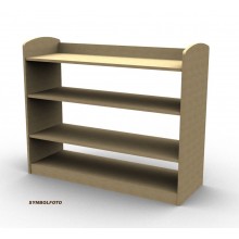 60 cm shelf with 4 plywood compartments