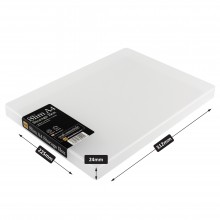 Transparent plastic box A4 flat