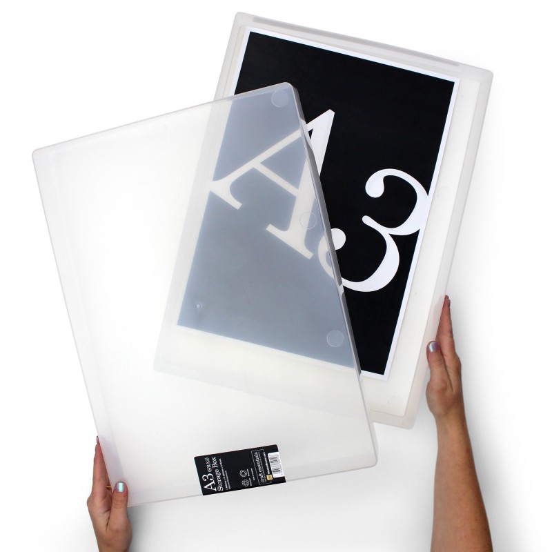 Transparent plastic box A3