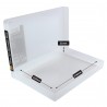 Transparent plastic box A5 flat