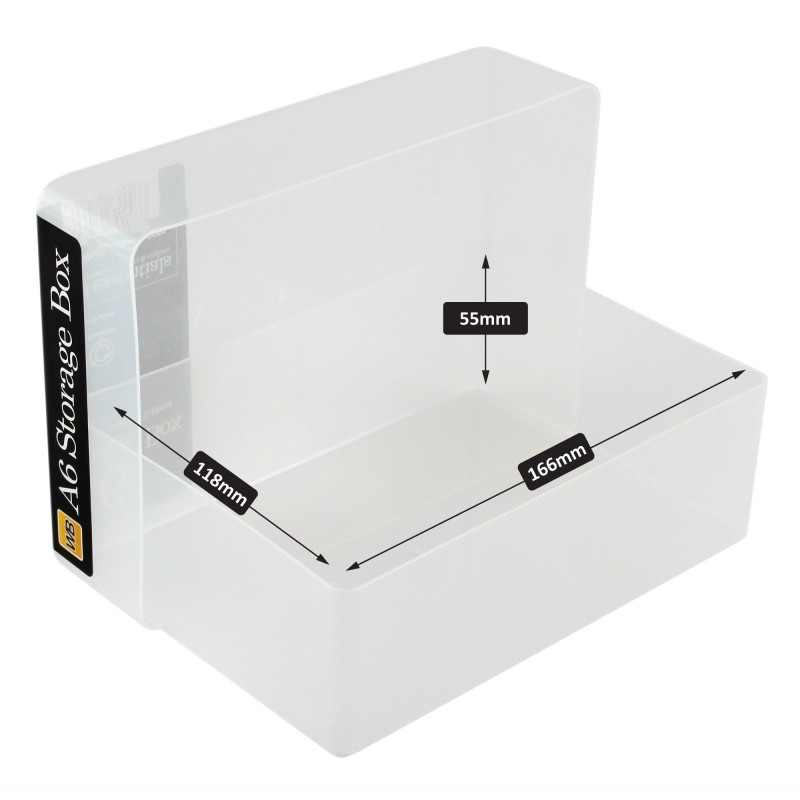 Transparent plastic box A6